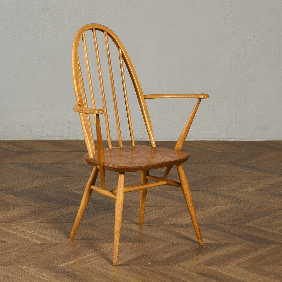 アーコール ERCOL ヴィンテージ クエーカー アームチェア ネイビーブルーラベル #89764