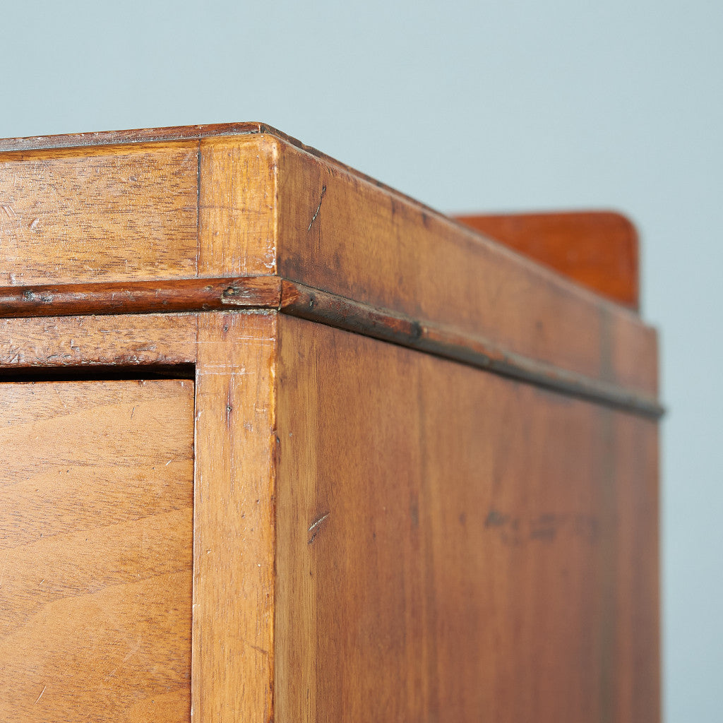 Antique British walnut double-sided desk #82058