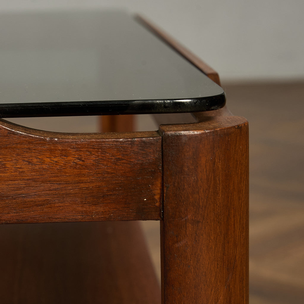 メイヤー myer ヴィンテージ スモークガラストップ コーヒーテーブル