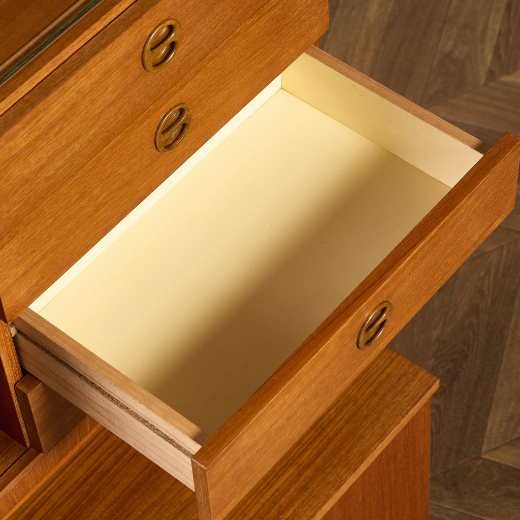 英国 ヴィンテージ ウォールユニット 本棚