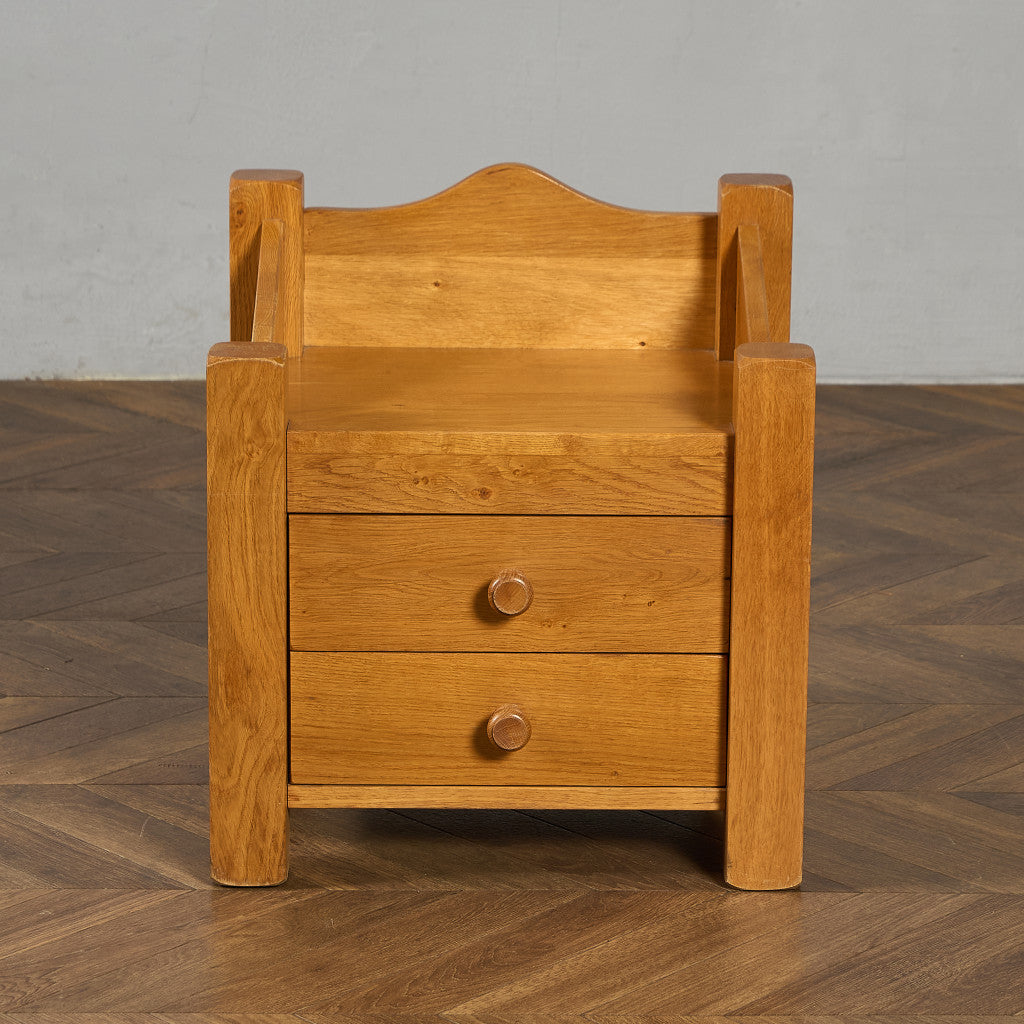 オランダ製 オーク 無垢材 サイドキャビネット