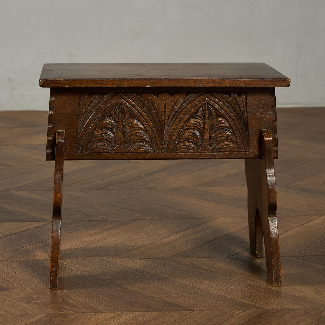 英国 クラシック 収納付 サイドテーブル