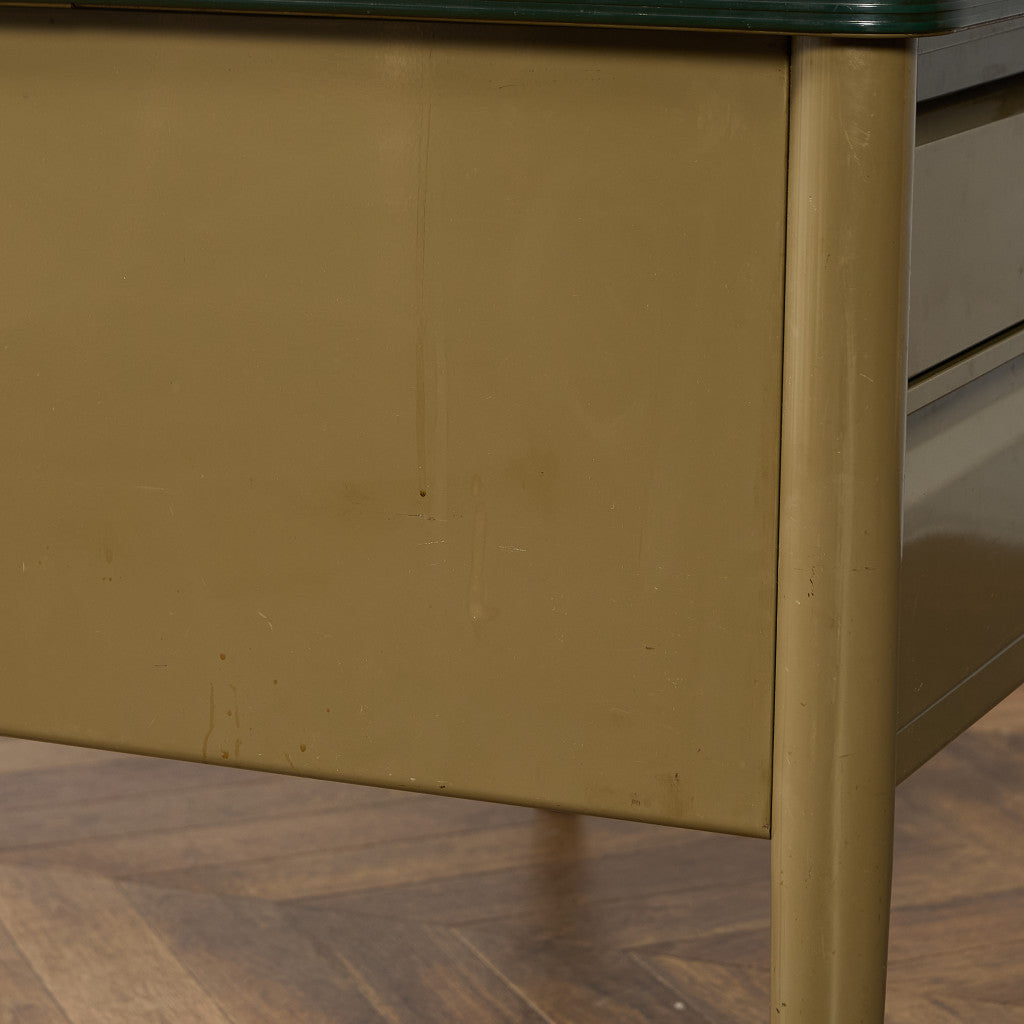 ベルギー ヴィンテージ 片袖 デスク