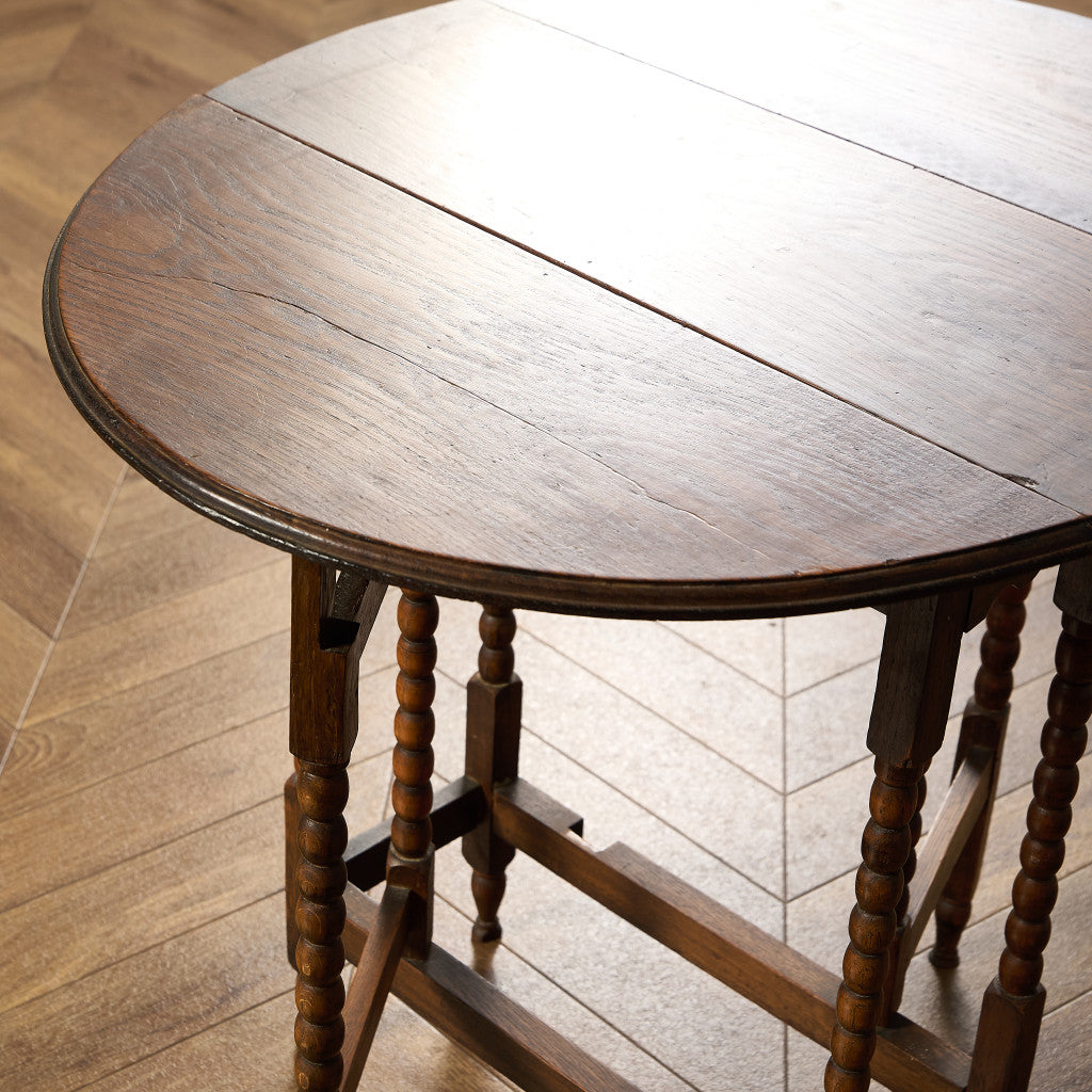 英国 クラシック ドロップリーフ ゲートレッグテーブル