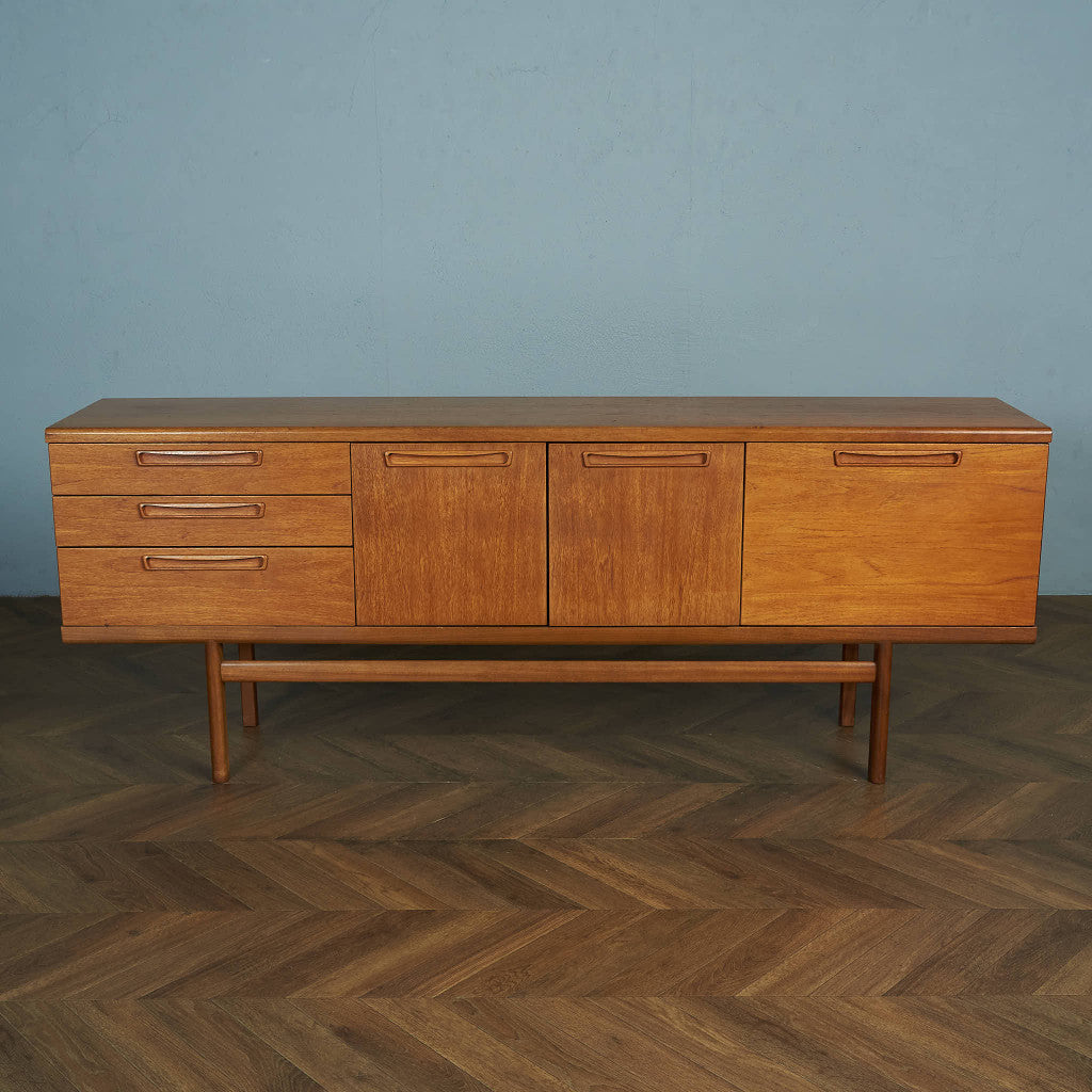 British Vintage Long Sideboard / Kitchen Cabinet #84054