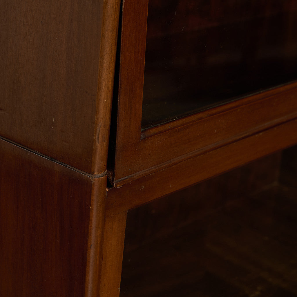 英国 クラシック 3段 スタッキング ブックケース