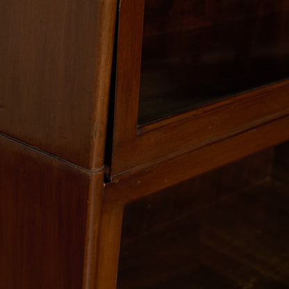 英国 クラシック 3段 スタッキング ブックケース