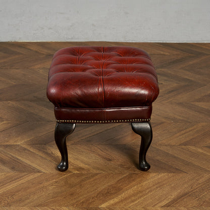 英国 クラシック チェスターフィールド スツール #83791