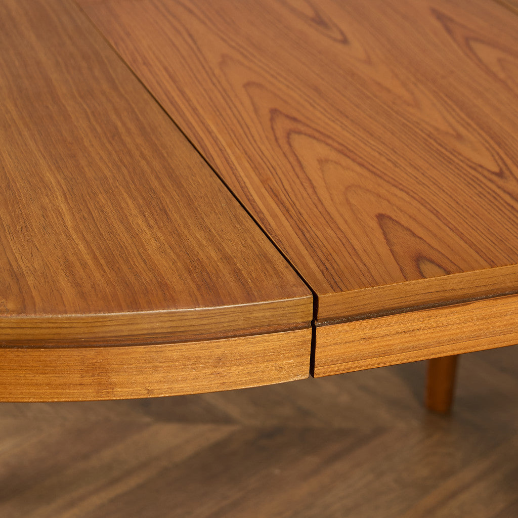 英国 ヴィンテージ エクステンション ラウンド ダイニングテーブル