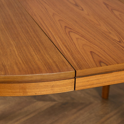 英国 ヴィンテージ エクステンション ラウンド ダイニングテーブル