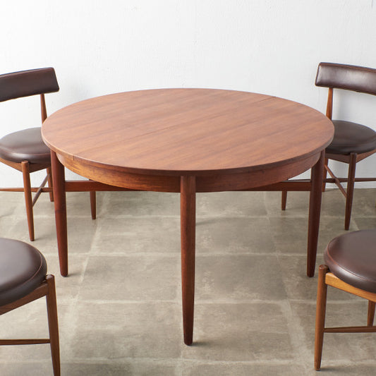 英国ヴィンテージ エクステンション ラウンドダイニングテーブル