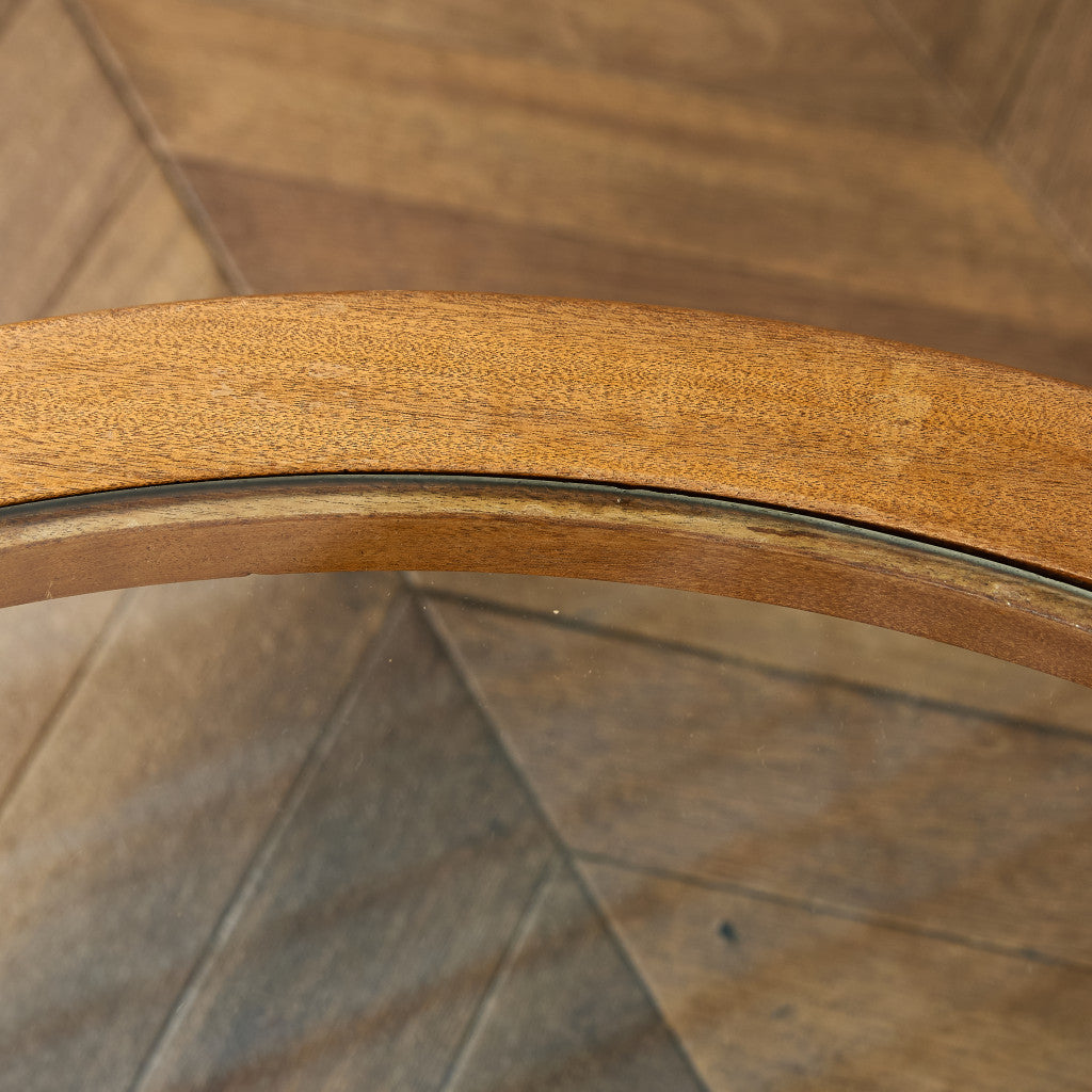 ガラストップ ラウンドコーヒーテーブル