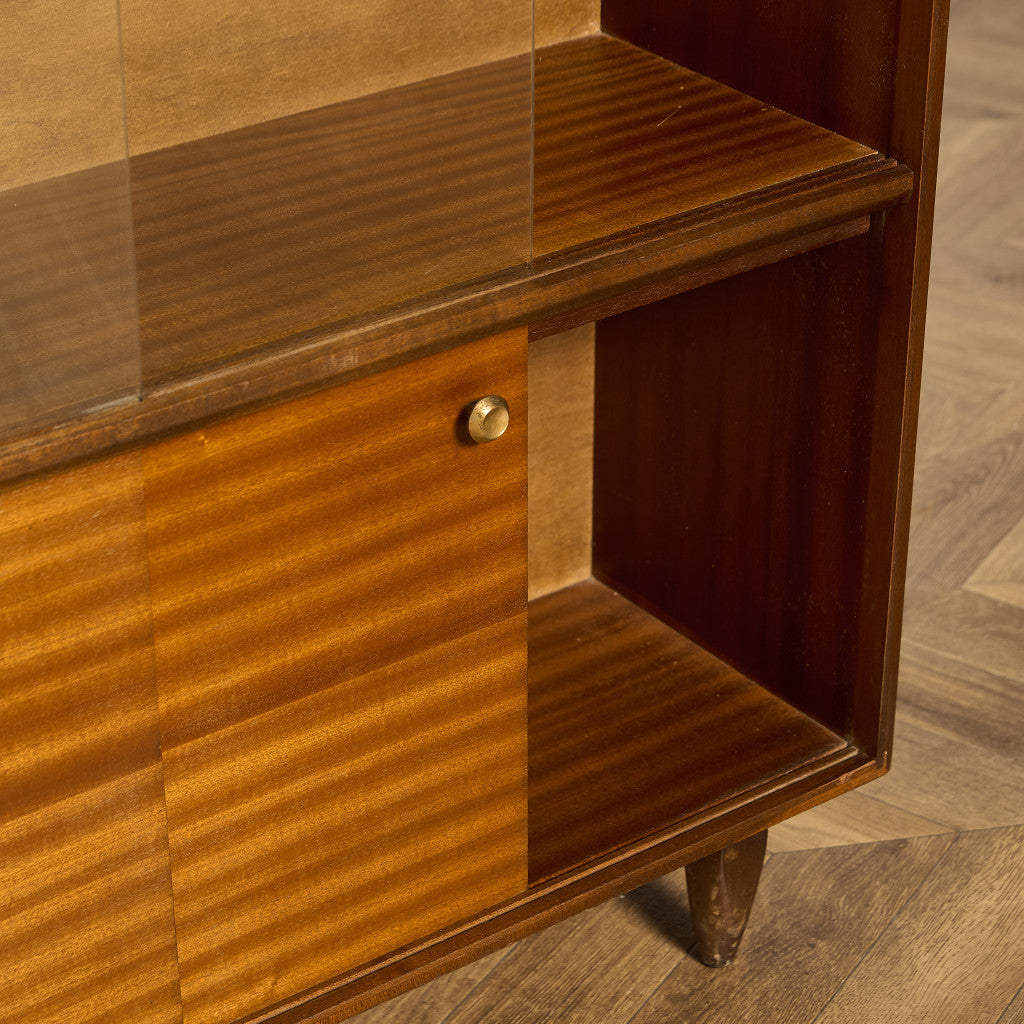 英国ヴィンテージ ガラスキャビネット