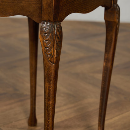 英国 クラシック ガラストップ ネストテーブル