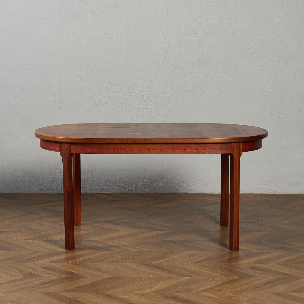 ヴィンテージ エクステンション オーバル ロング ダイニングテーブル