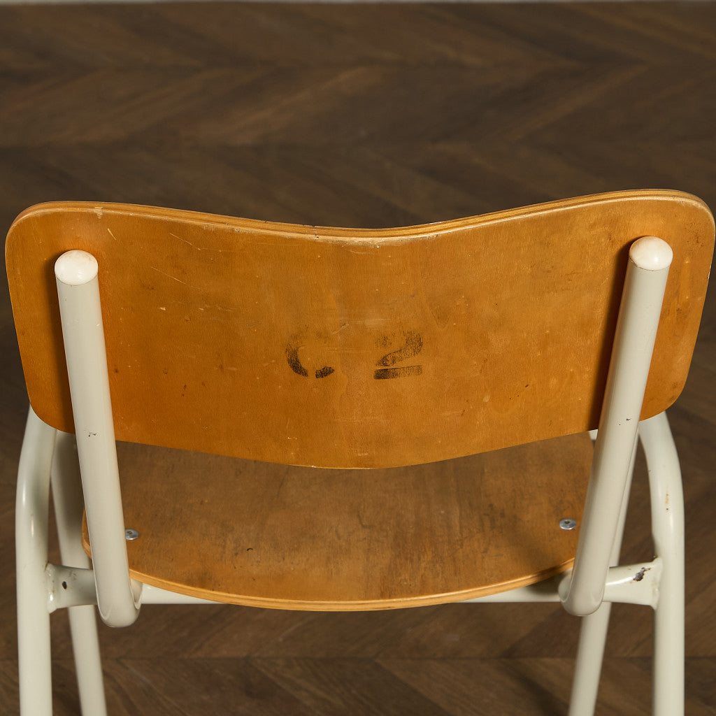 イギリス ヴィンテージ スタッキング スクールチェア #90101