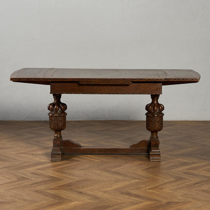 英国 クラシック ドローリーフ ダイニングテーブル