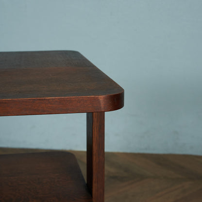 英国ヴィンテージ パーケットトップ サイドテーブル