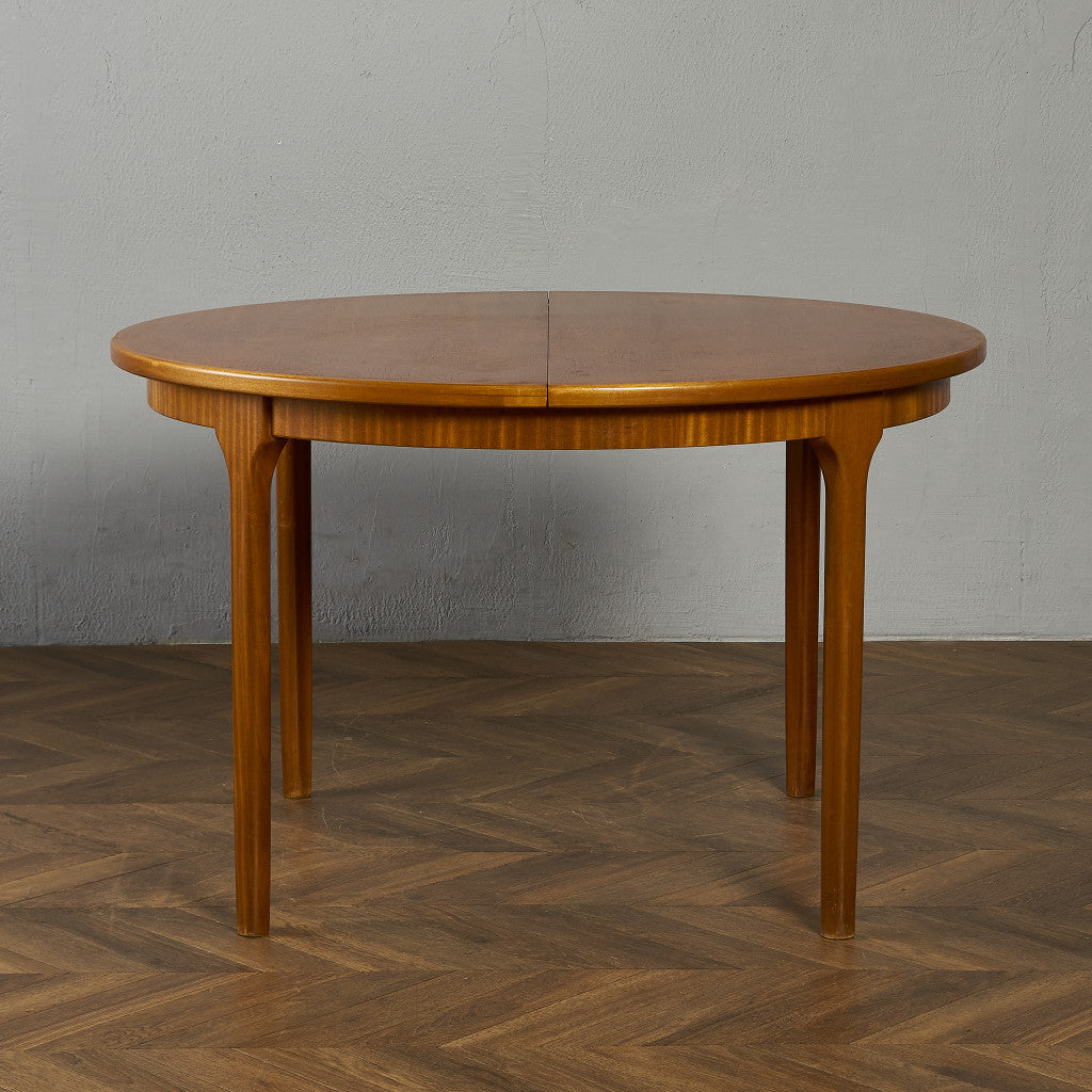 エクステンション ラウンドダイニングテーブル / 天板再塗装済み