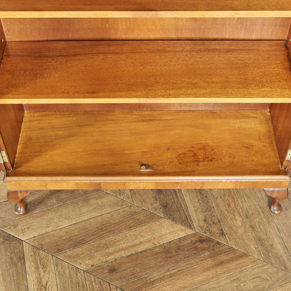 英国クラシック ウォールナット材 ブックケース / 食器棚