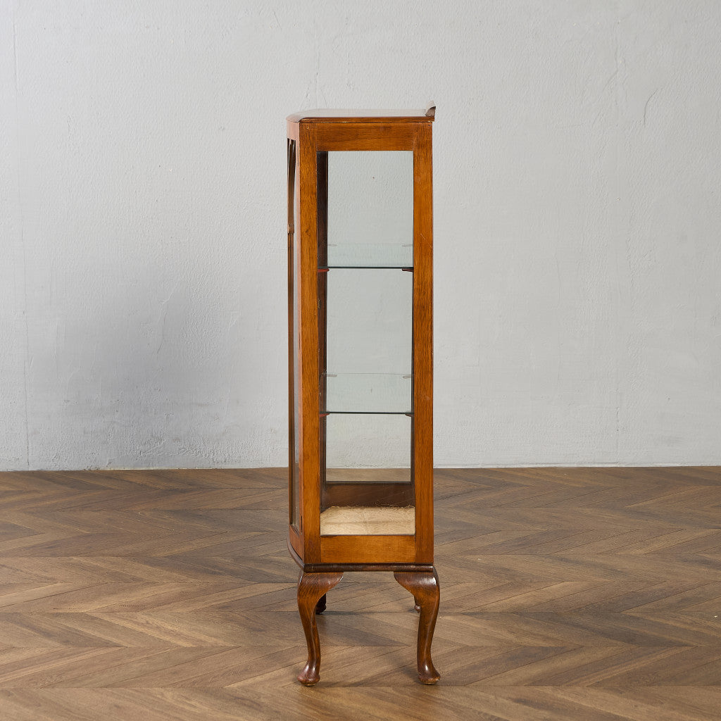 英国 クラシック ディスプレイ ガラス キャビネット