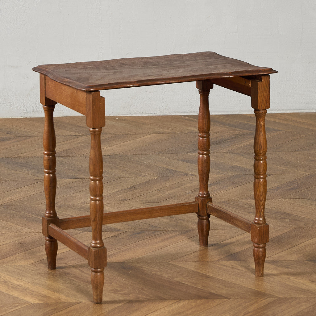 英国 クラシック オーク材 ネストテーブル サイドテーブル