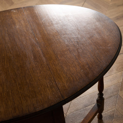 英国 クラシック ドロップリーフ ゲートレッグテーブル