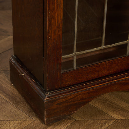 英国 クラシック オーク材 ブックケース 食器棚