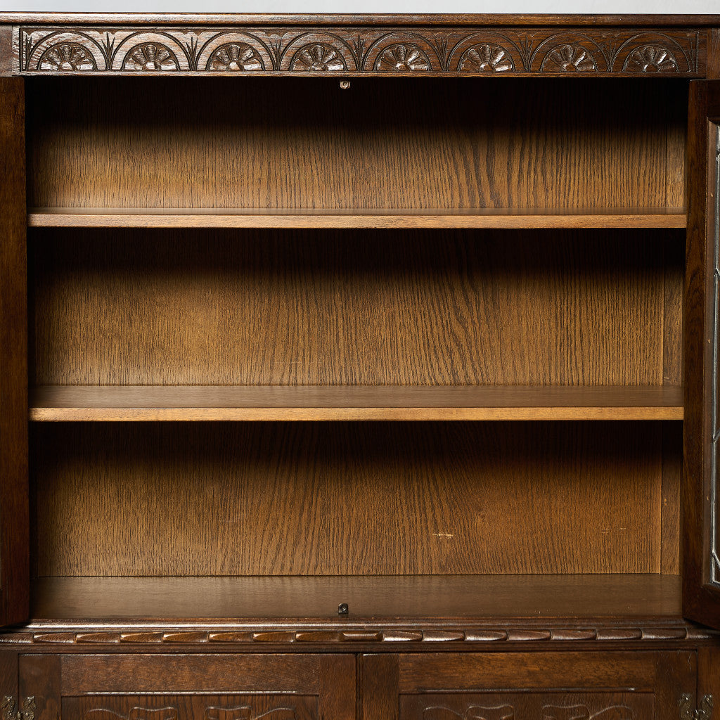 英国 クラシック オーク材 ブックケース