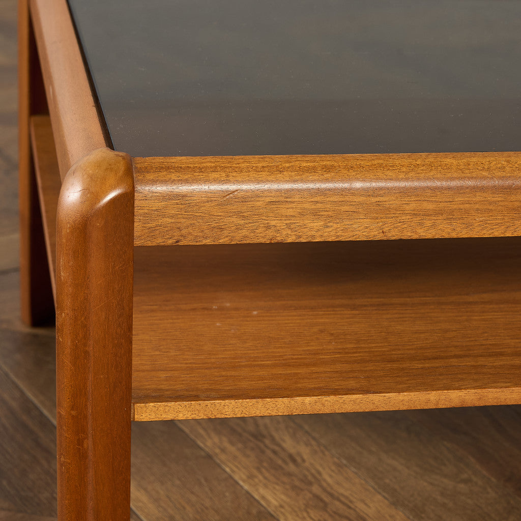 メイヤー myer ヴィンテージ スモーク ガラストップ コーヒーテーブル #91640