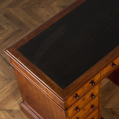 英国 アンティーク 両袖 デスク