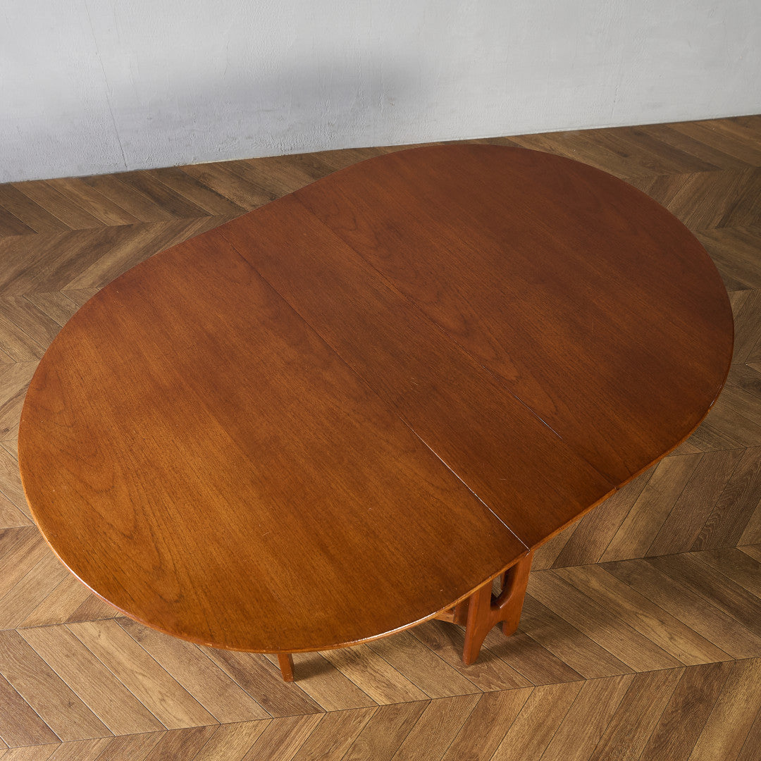 ドロップリーフゲートレッグテーブル