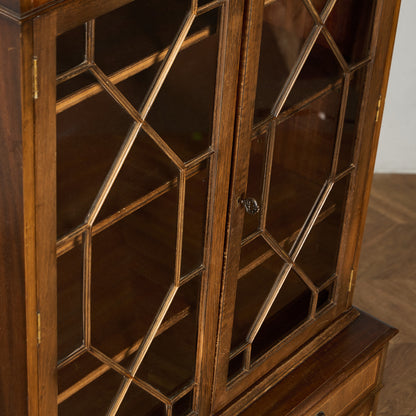 英国 クラシック エドワーディアン 様式 ブックケース カップボード