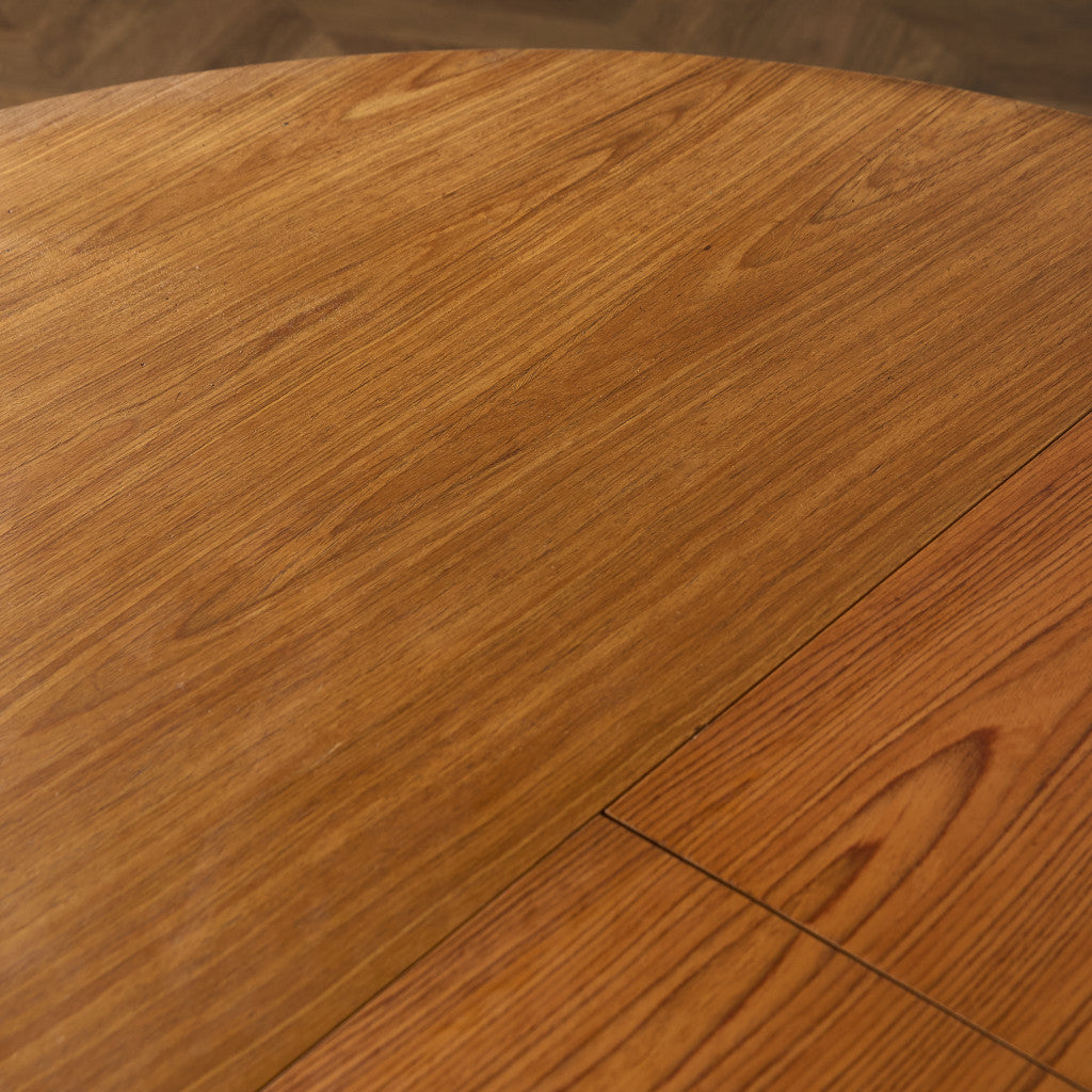 英国 ヴィンテージ エクステンション ラウンド ダイニングテーブル