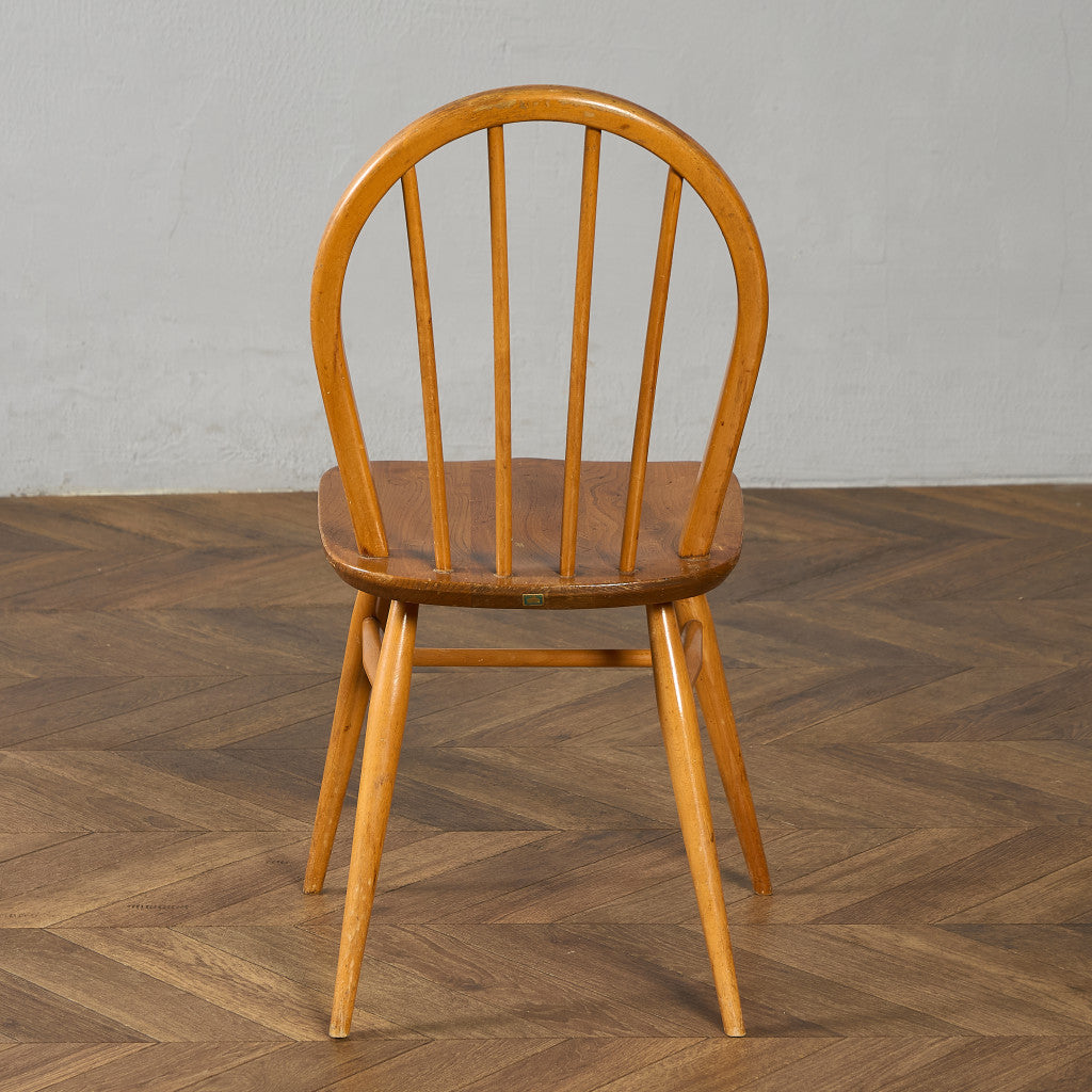 ヴィンテージ 4本 スポーク フープバックチェア ブルーラベル