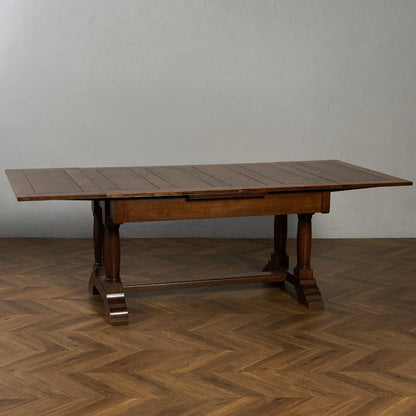 英国 クラシック ドローリーフ ロング ダイニングテーブル