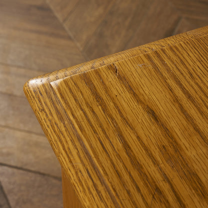 英国クラシック オーク材 ブランケットボックス