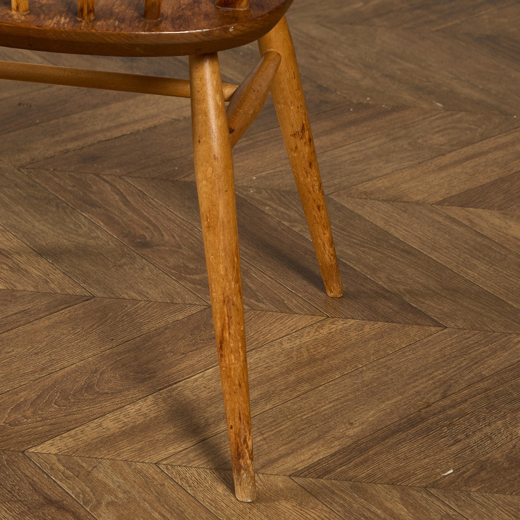 ヴィンテージ 4本 スポーク フープバックチェア ラウンドゴールドラベル