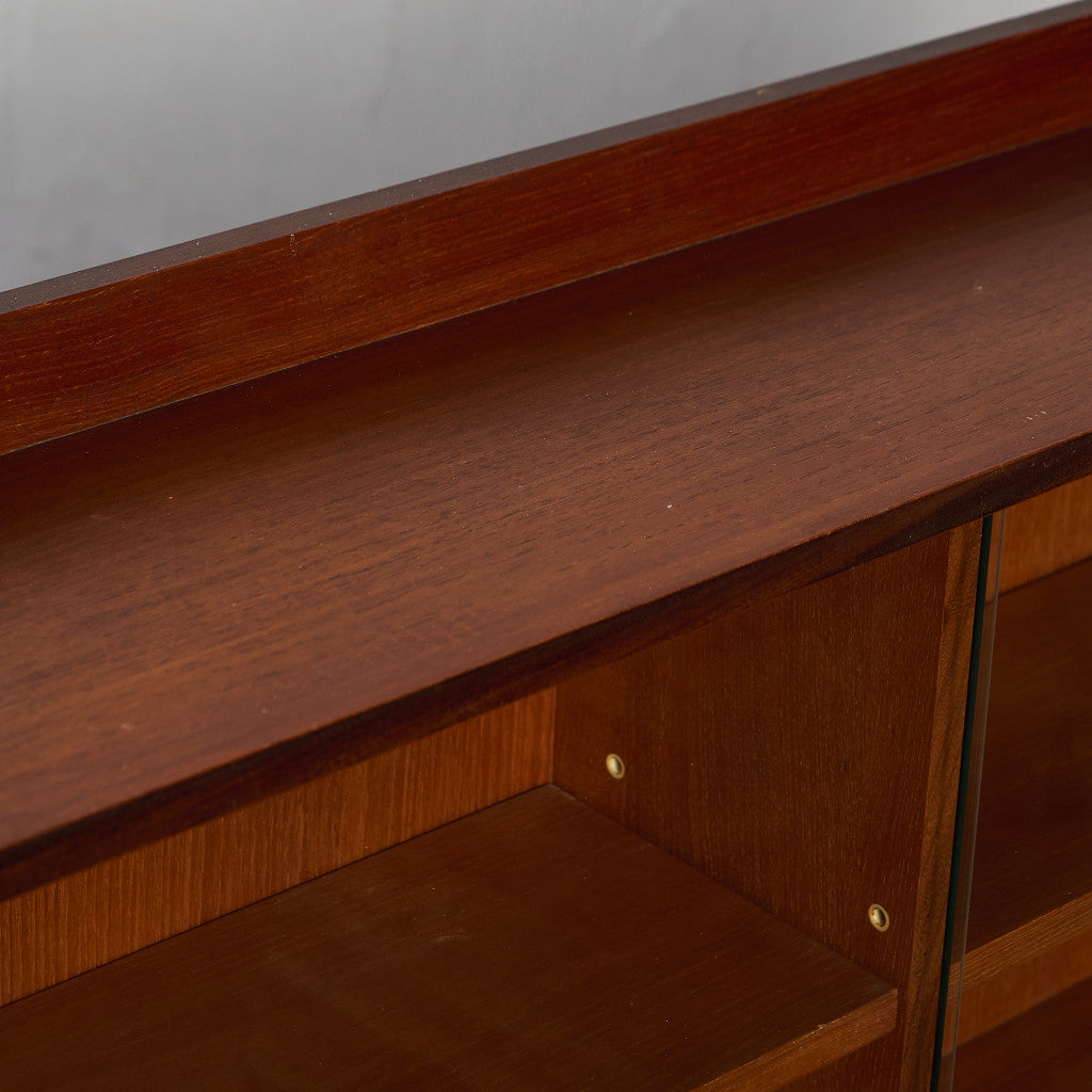 英国 ヴィンテージ ガラス キャビネット カスタム アイアン ヘアピンレッグ