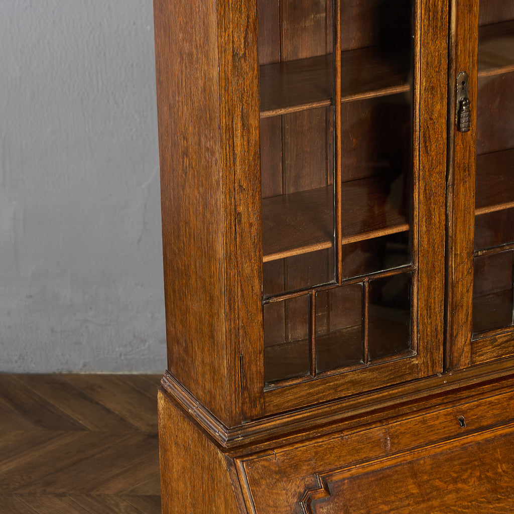 英国 クラシック ビューロー ブックケース デスク