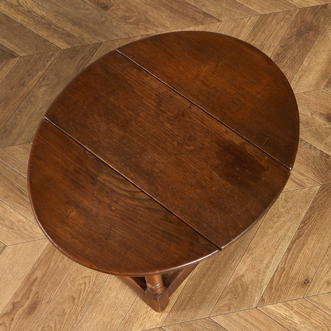 英国 クラシック ターントップ ドロップリーフ サイドテーブル