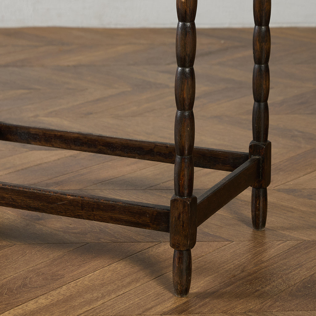 英国 クラシック オーク材 サイドテーブル