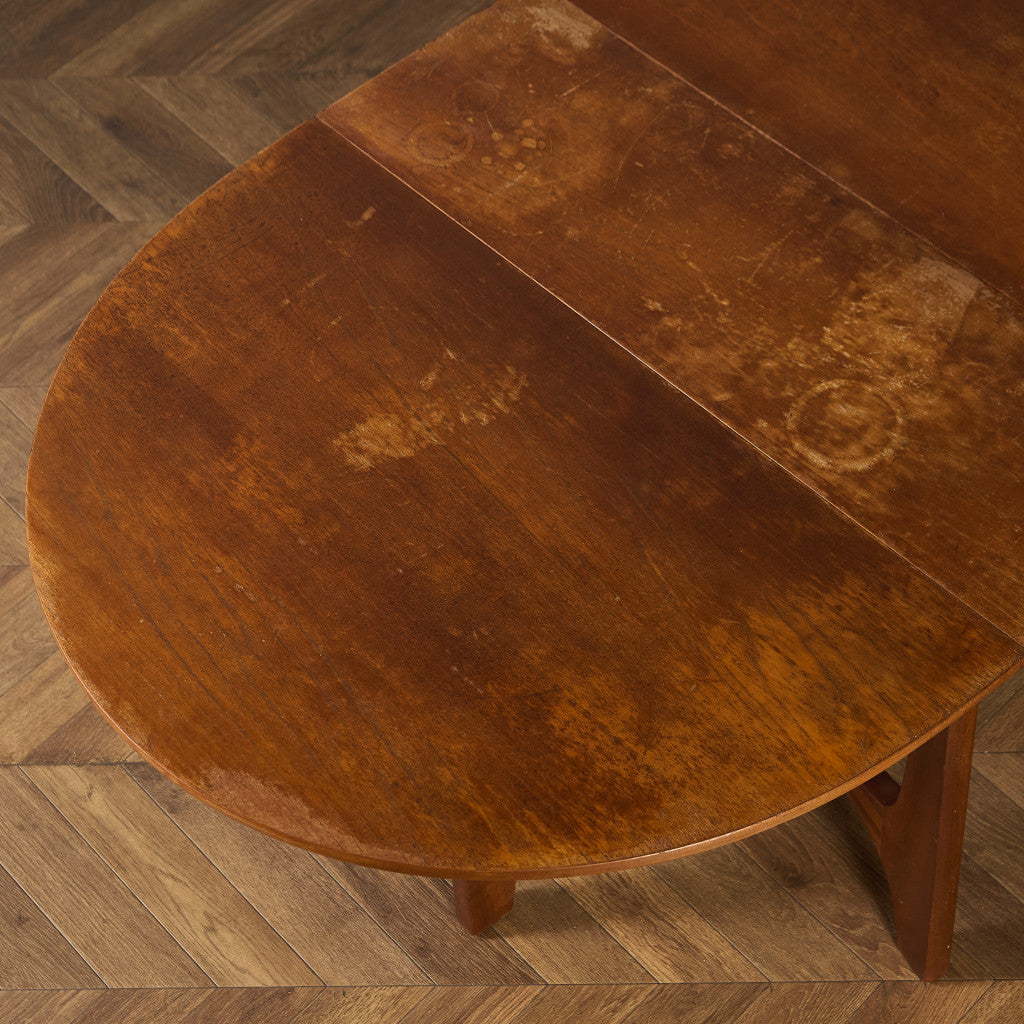 イギリス ヴィンテージ ドロップリーフ ゲートレッグテーブル