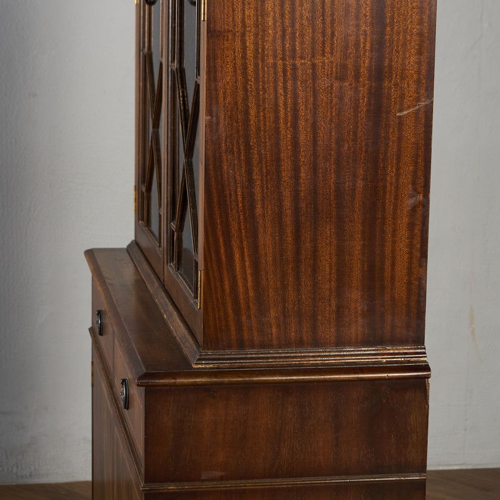 英国 クラシック エドワーディアン 様式 ブックケース カップボード