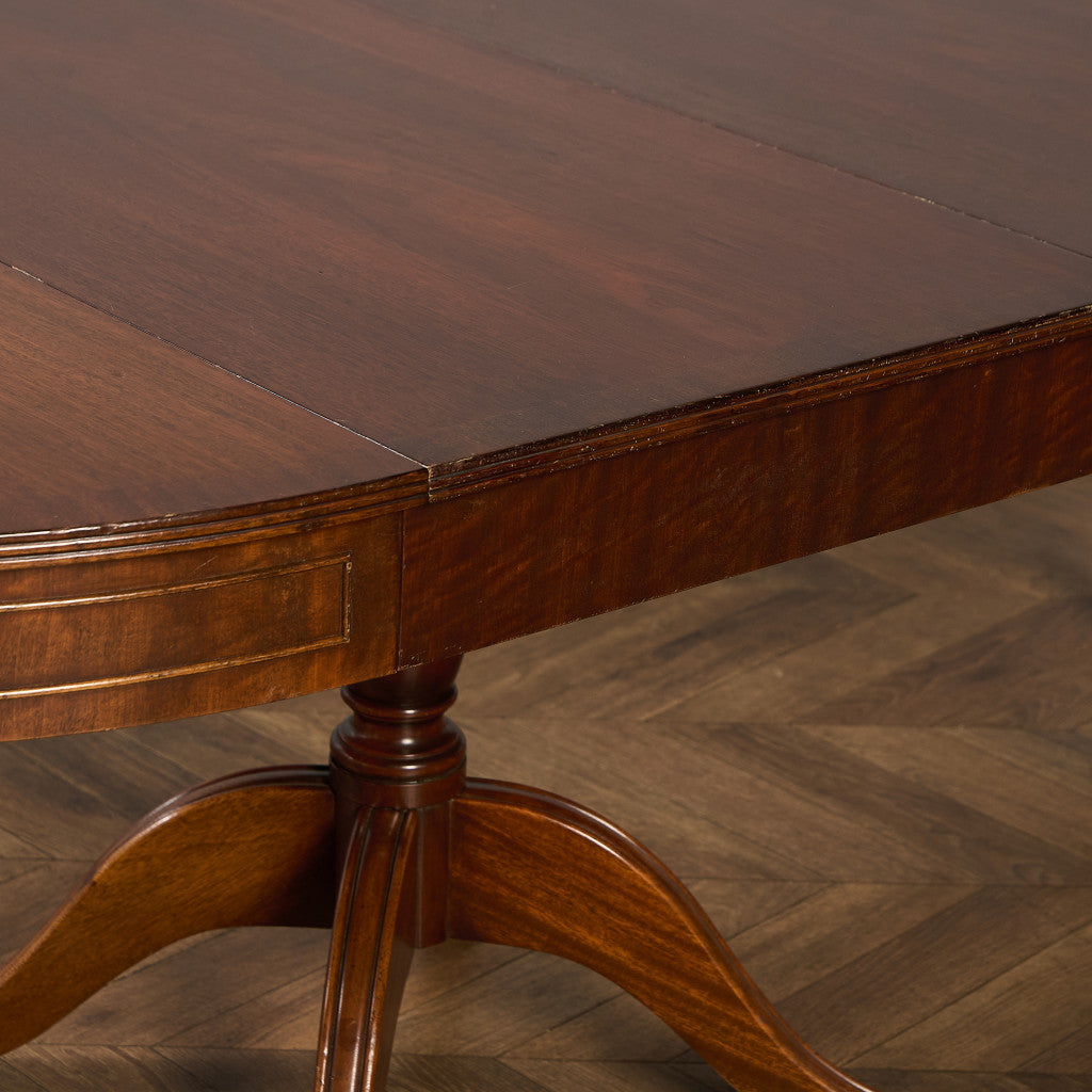 英国 クラシック エクステンション ラウンド ロング ダイニングテーブル