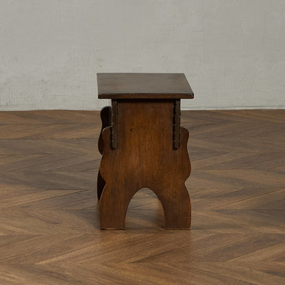 英国 クラシック 収納付 サイドテーブル