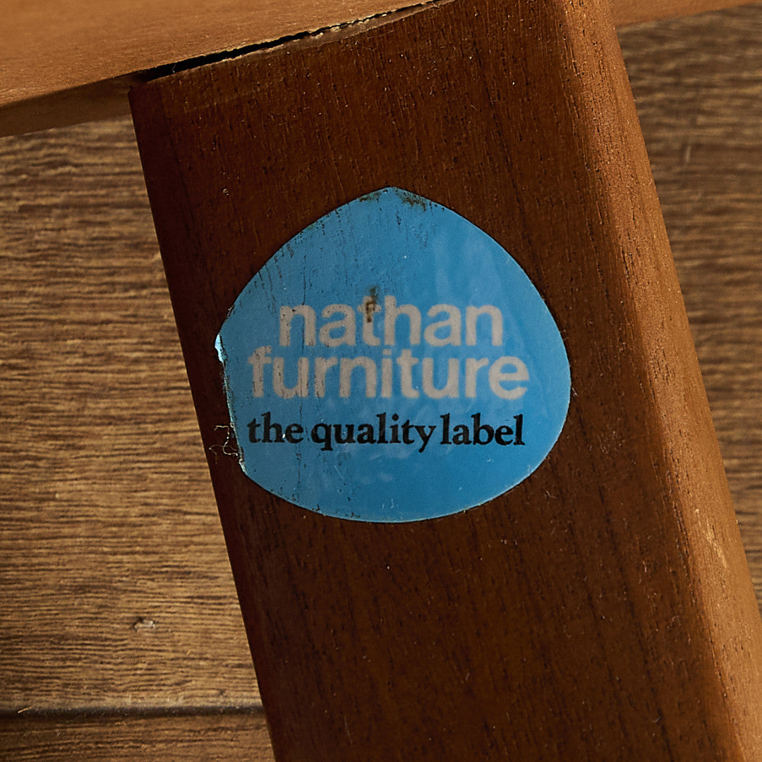 ネイサン Nathan ヴィンテージ スモーク ガラストップ コーヒーテーブル #97348