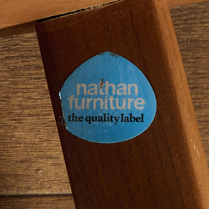 ネイサン Nathan ヴィンテージ スモーク ガラストップ コーヒーテーブル #97348