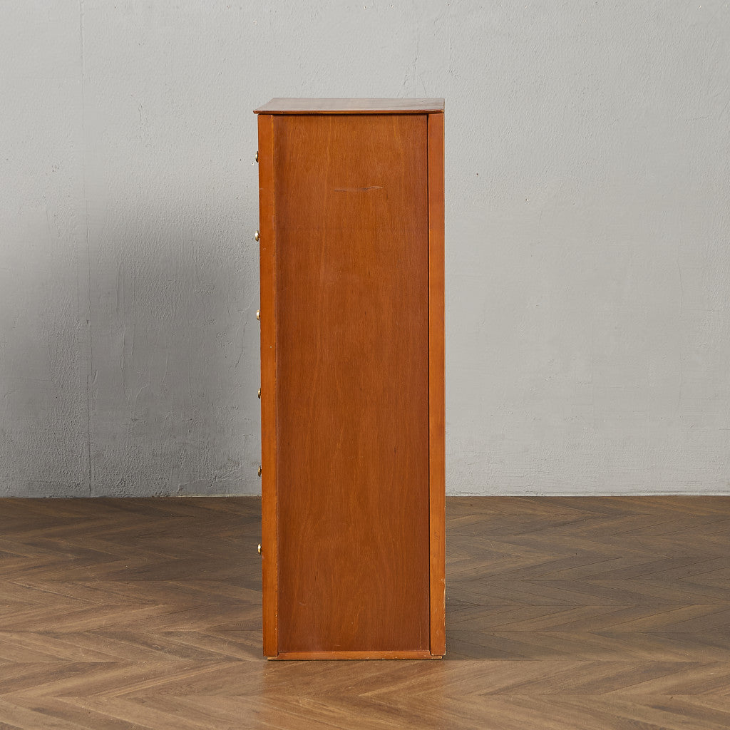 英国 ヴィンテージ 6段 トール チェスト