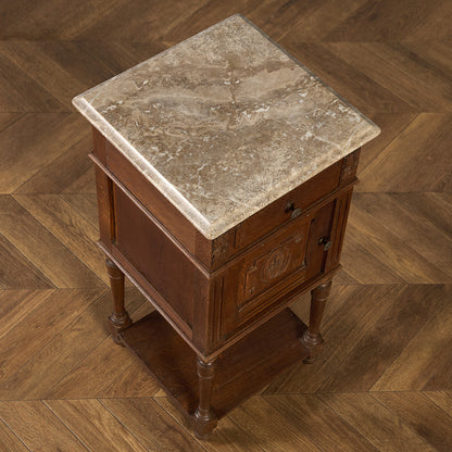 英国 クラシック 大理石 サイドキャビネット #96619